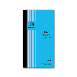 OLYMPIC CARBON RECEIPT BOOK Cash 616 Dup 250x135mm